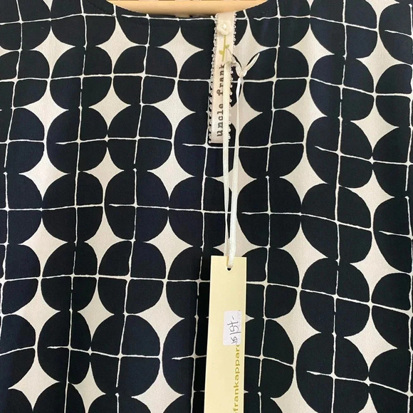 Uncle Frank Geometric Black and Cream Dress - Picture 3 of 5